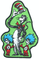 dr. seuss cat in the hat thing 1 thing 2 iron on patch