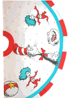 dr. seuss cat in the hat christmas tree skirt
