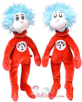 dr. seuss thing1 and thing2 plush toy