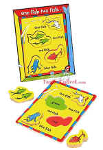 dr seuss wooden 1 fish 2 fish puzzle