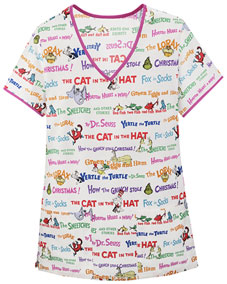 Dr. Seuss Stories Nursing Scrubs