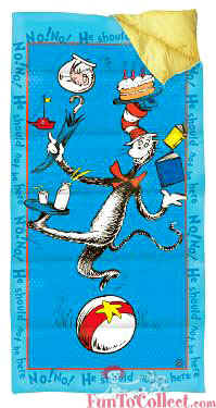 dr. seuss cat in the hat sleeping bag